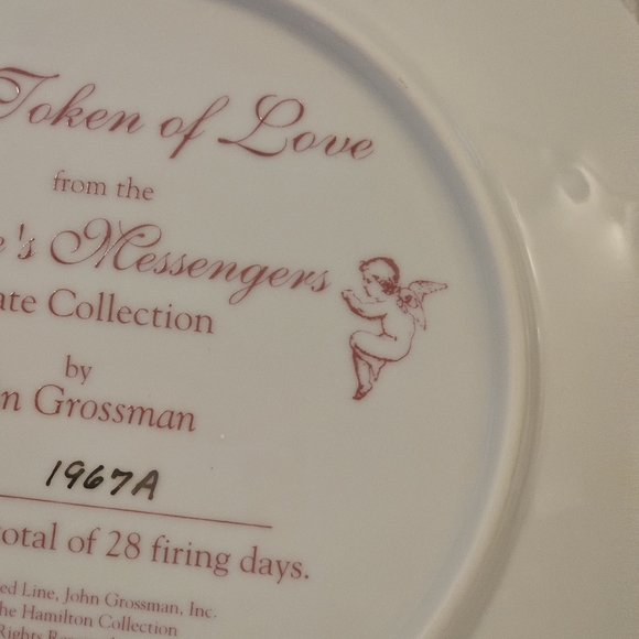 A Token Of Love - From "Love’s Messenger's" Plates by John Grossman w/ COA 1995 - Picture 5 of 7